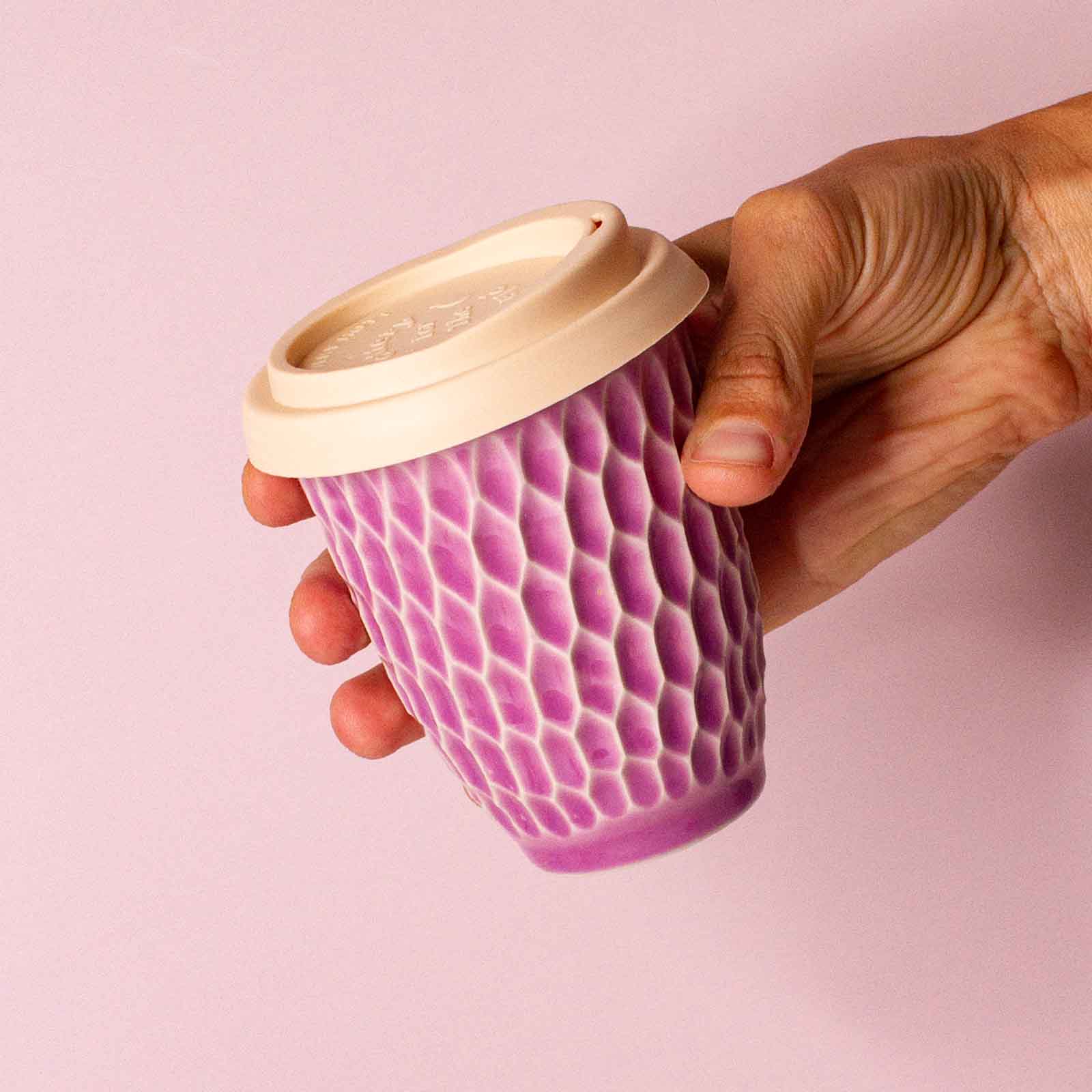 Lavender Ceramic Travel Cup
